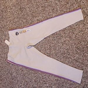 THEREABOUTS GIRLS GRAY LONG  ELASTIC WAISTBAND LEGGINGS PANTS SIZE XL 18.5 PLUS